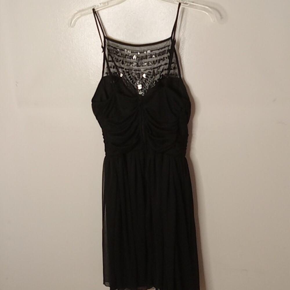 B. Darlin Womens Size 5/6 Black Gemmed Party Formal Dress. Juniors - Picture 5 of 8